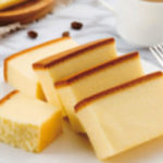 Slices of custard cake